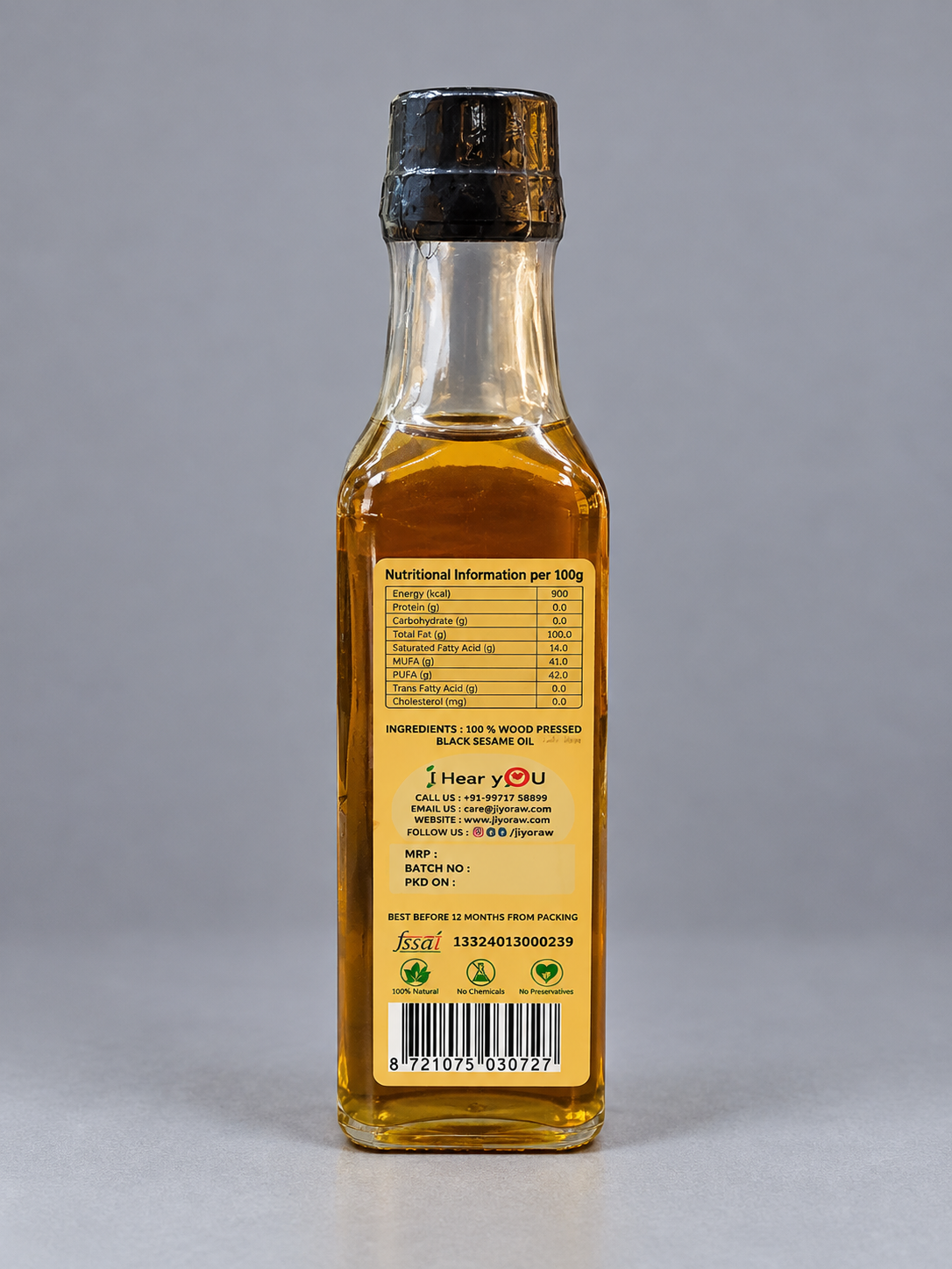BLACK SESAME  OIL