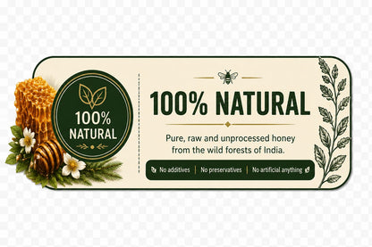 JIYORAW Wild Forest Honey | Pure & Natural | 150g