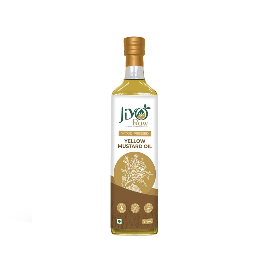 WOODEN COLD-PRESSED YELLOW MUSTARD OIL