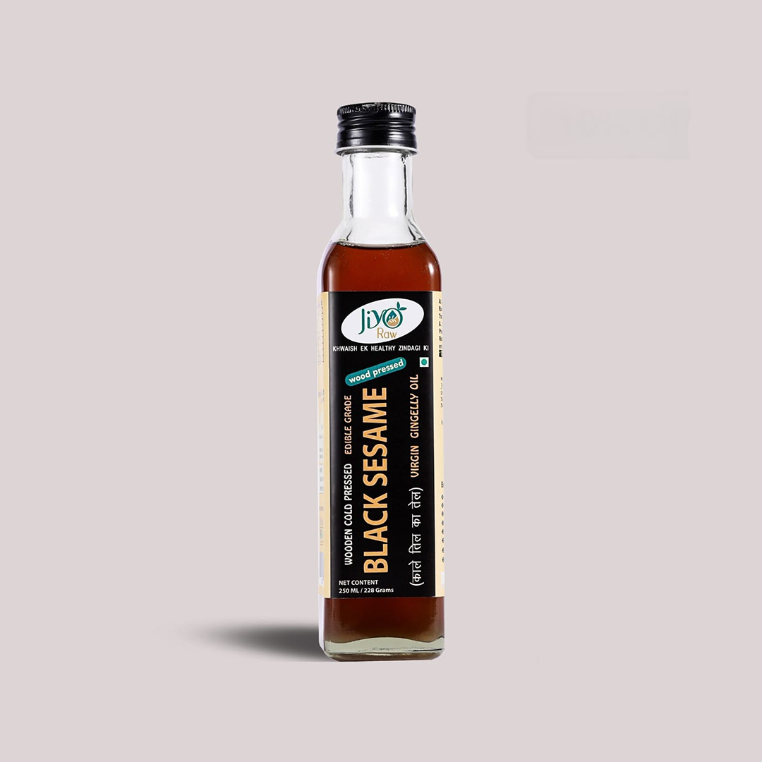 WOODEN COLD-PRESSED BLACK SESAME  OIL