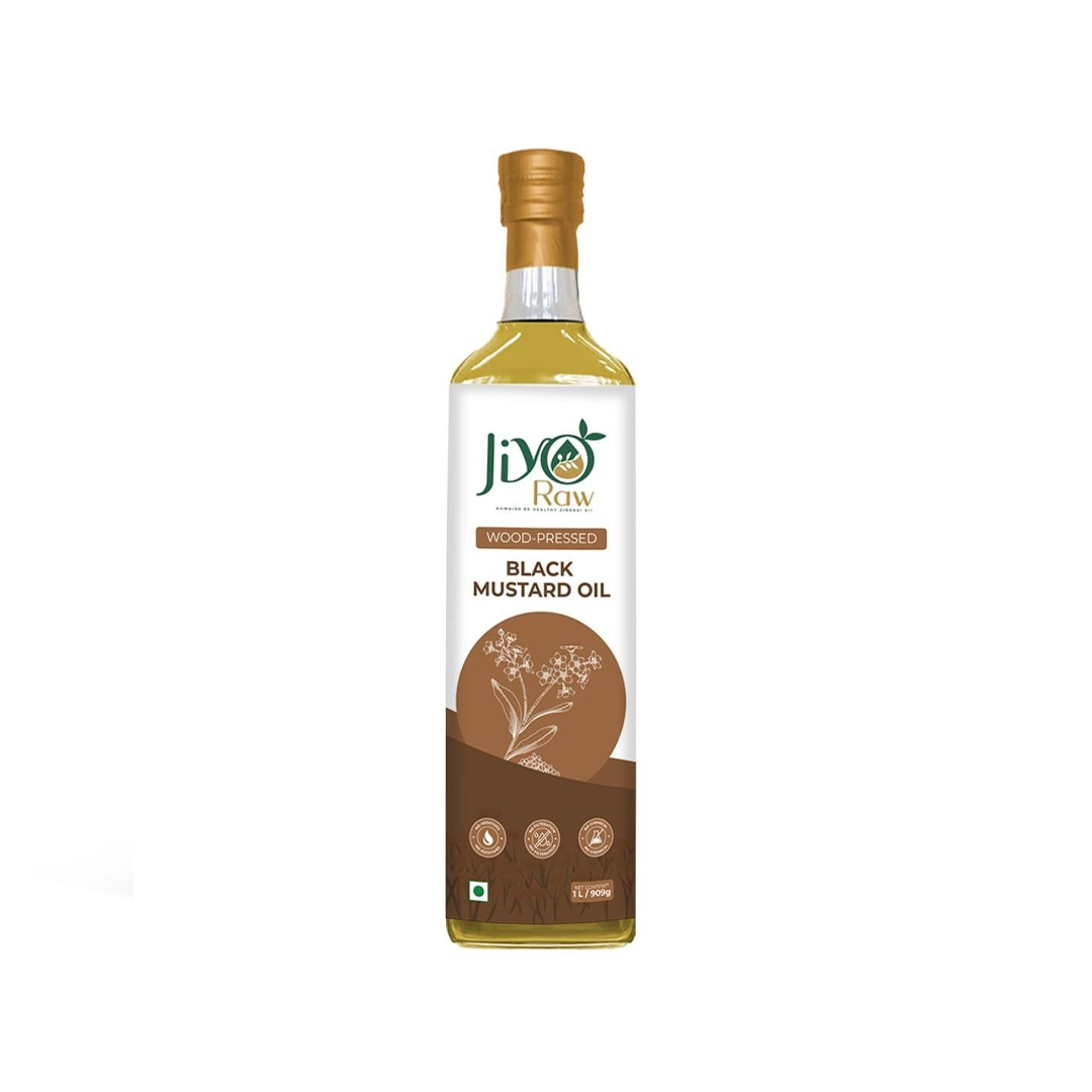 WOODEN COLD-PRESSED BLACK MUSTARD OIL