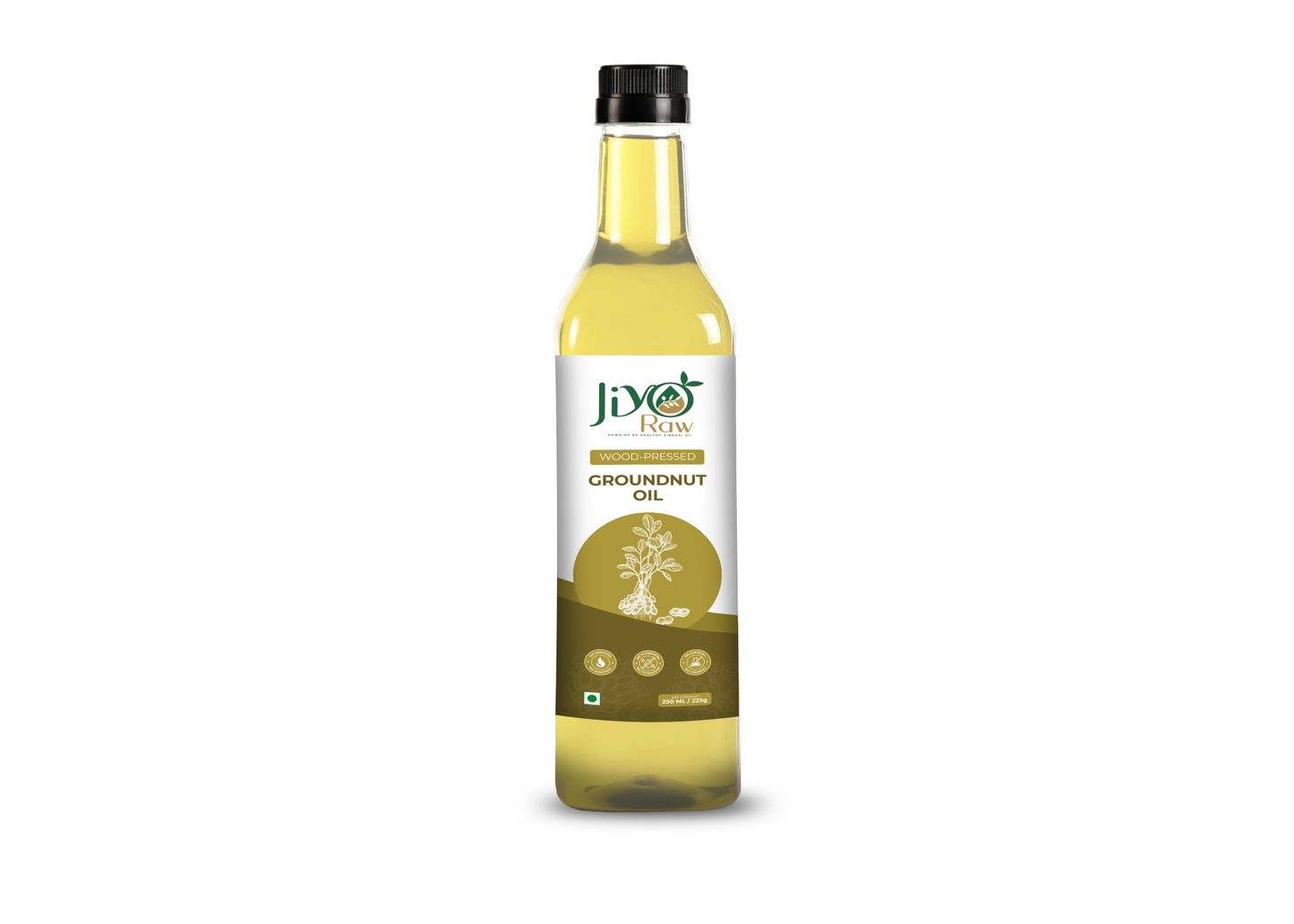 WOODEN COLD-PRESSED GROUNDNUT OIL
